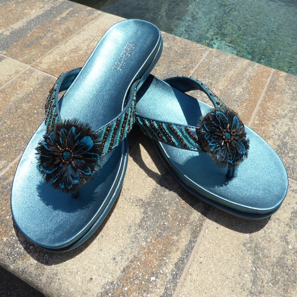 Kenneth Cole Reaction Shoes - Kenneth Cole Reaction Blue Sandals 8 1/2 NWOT